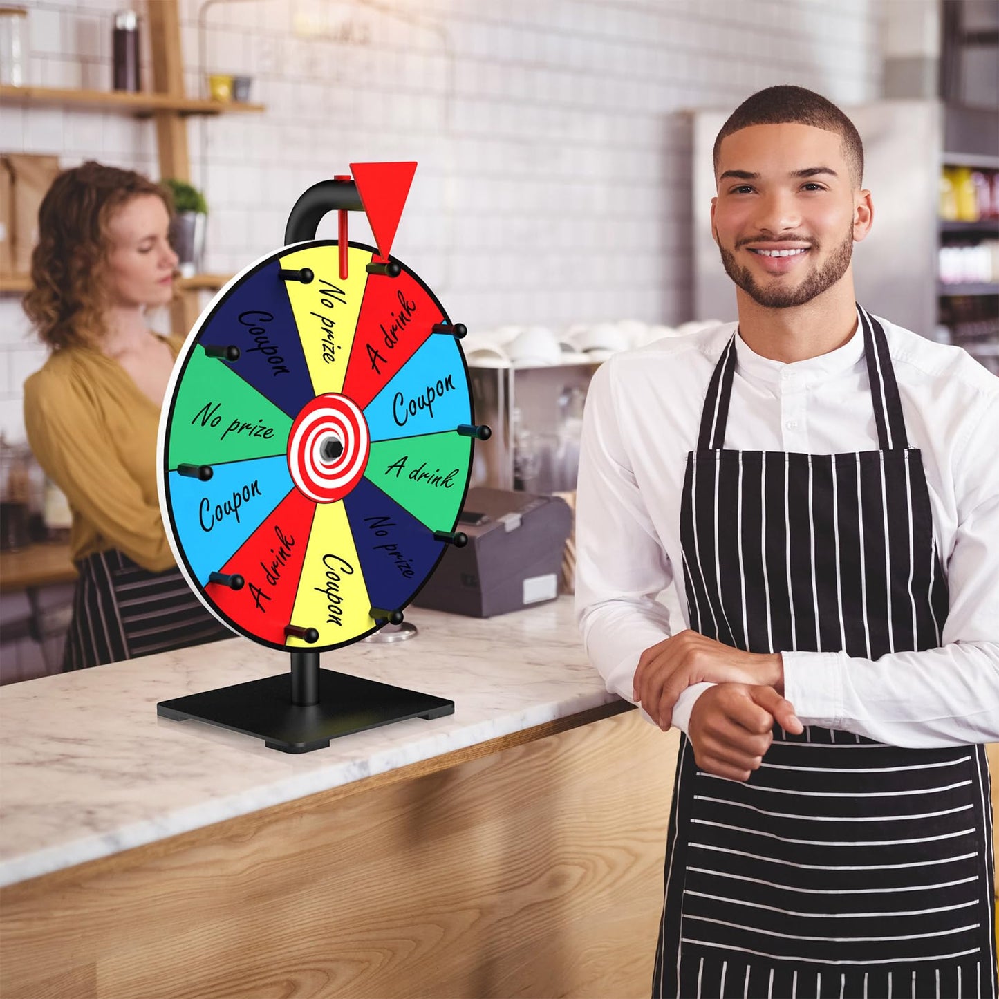 Facilife Spinning Wheel 12-Inch Prize Wheel with Stand – Trade Shows, Carnivals & Home Games