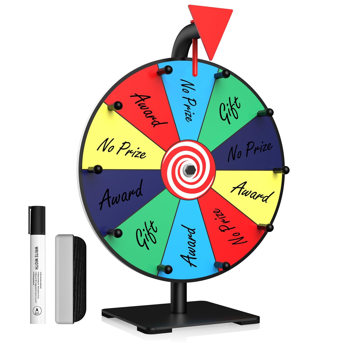 Facilife Spinning Wheel 12-Inch Prize Wheel with Stand – Trade Shows, Carnivals & Home Games
