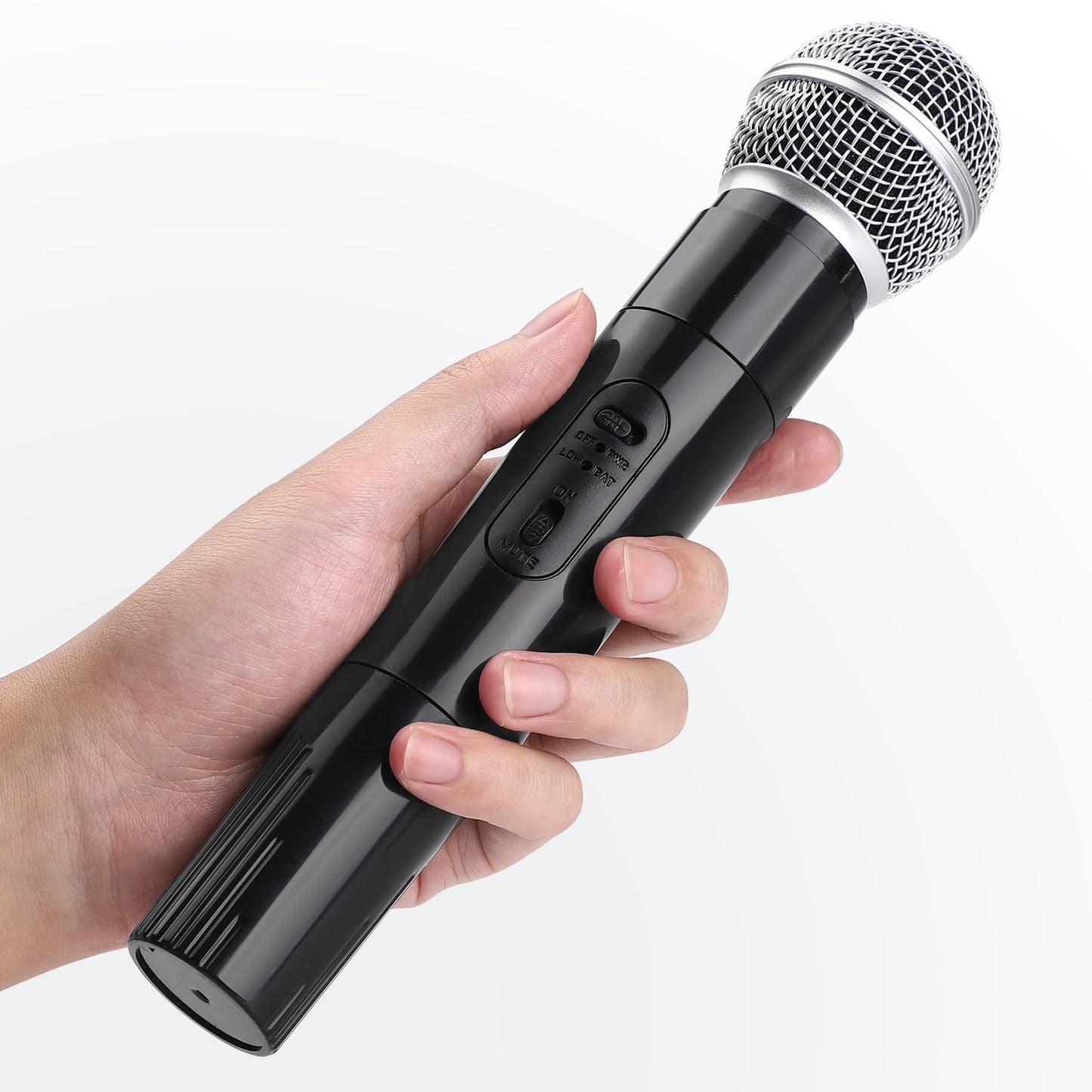 Facmogu 2PCS Fake Microphone Props – Realistic Plastic Mics for Costume Play, Karaoke & Parties