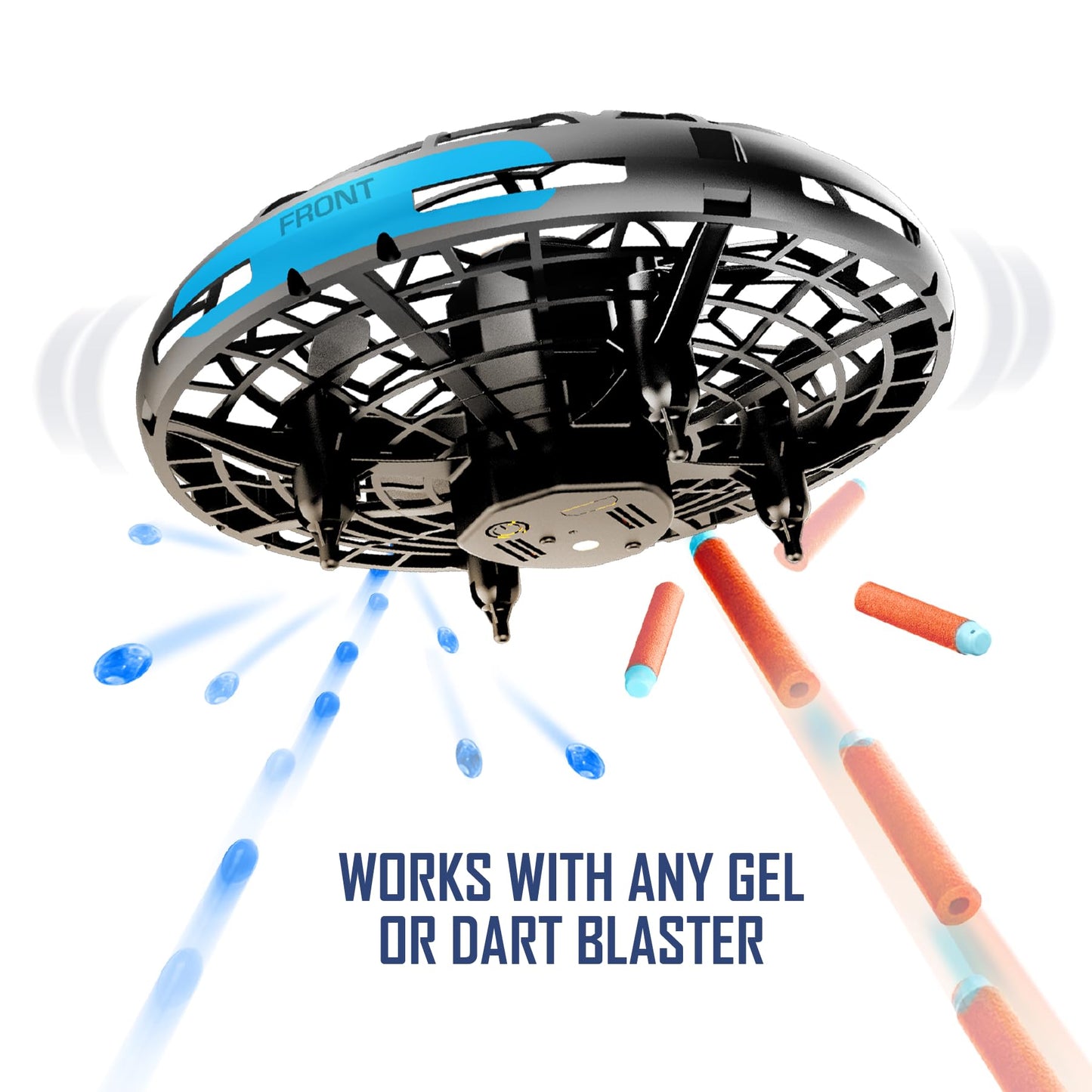 Faction Skyfire Target Drone (Black) – Autonomous Practice Drone for Gel & Dart Blasters | Faction Battle System
