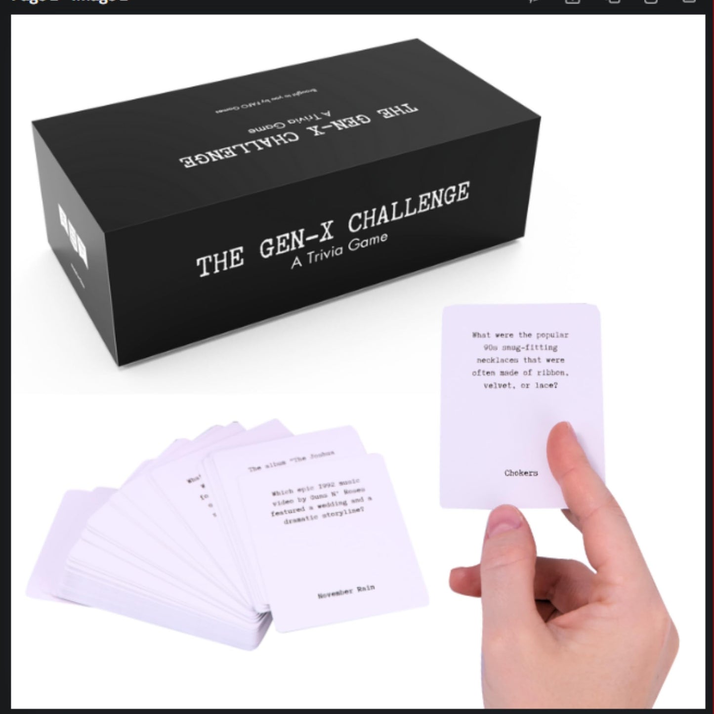 FAFO GAMES The Gen-X Challenge: 80s & 90s Trivia Card Game | 600 Cards for Retro Game Night