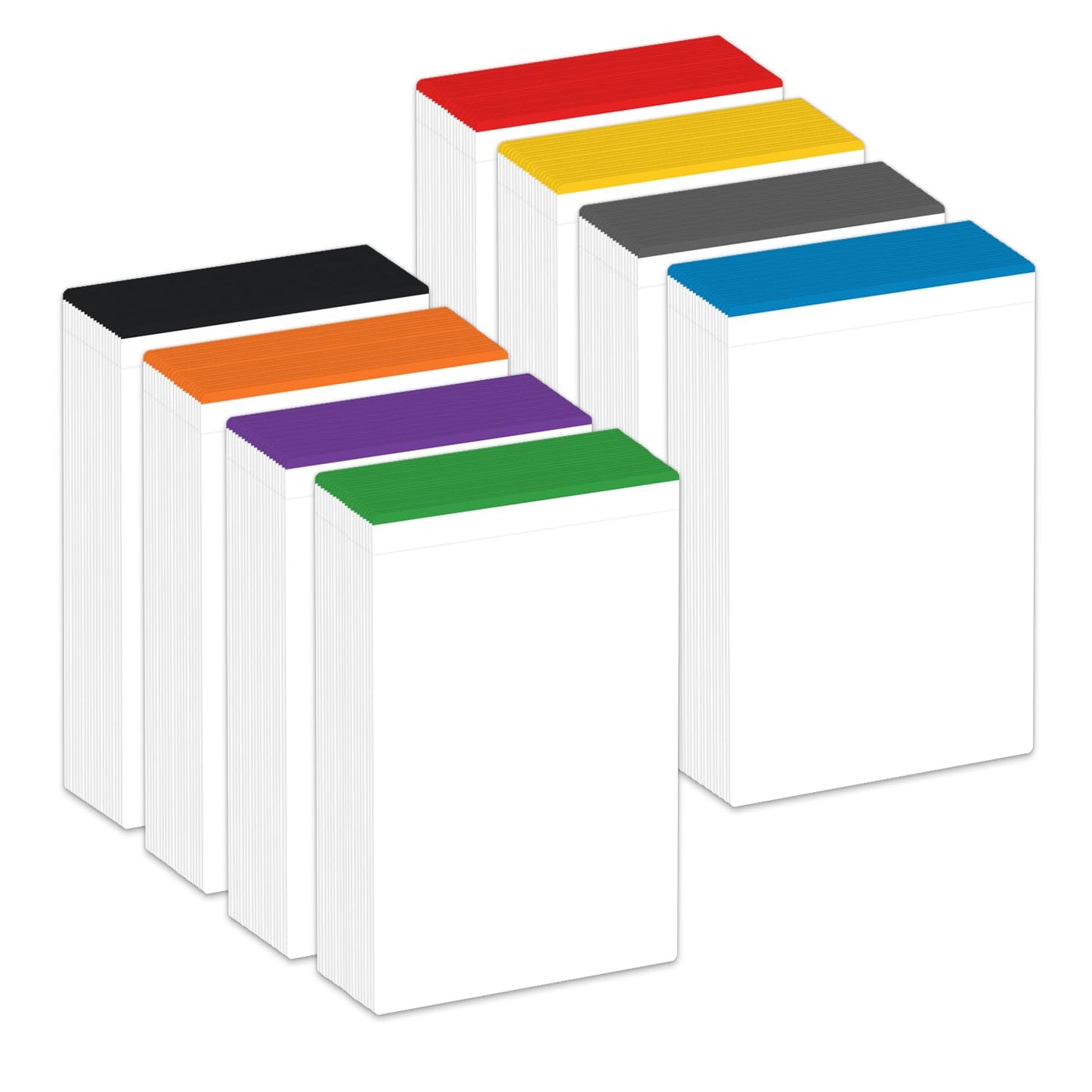 Fageverld Trading Card Dividers — 160-Pack, Color-Coded Edges for MTG, Baseball & Sports Cards