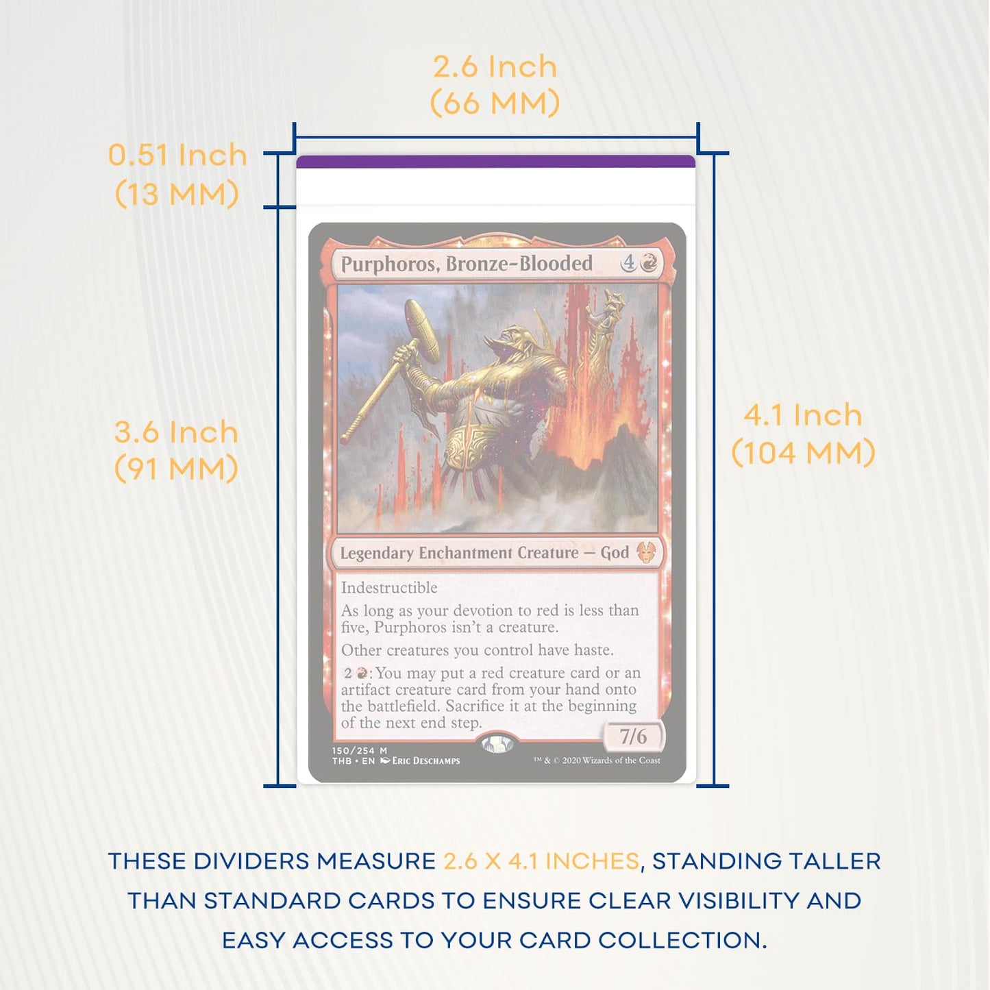 Fageverld Trading Card Dividers — 160-Pack, Color-Coded Edges for MTG, Baseball & Sports Cards