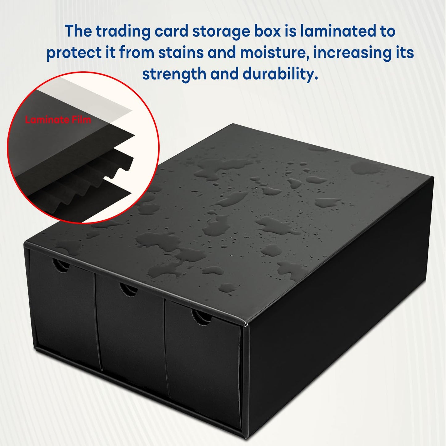 Fageverld Trading Card Storage Box with 12 Drawers and 50 Dividers