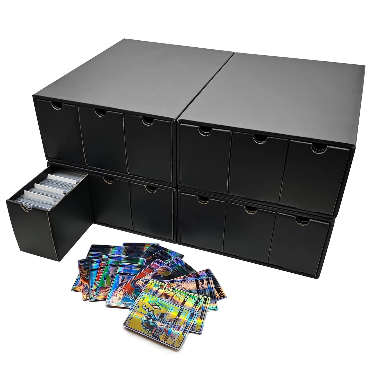 Fageverld Trading Card Storage Box with 12 Drawers and 50 Dividers