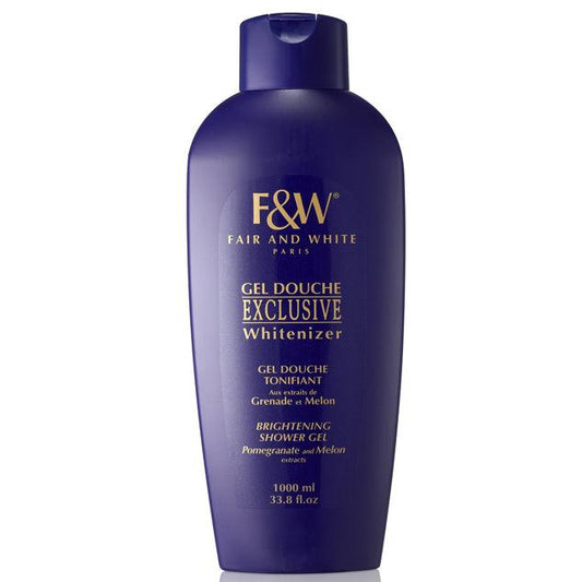 Fair & White Exclusive Brightening Shower Gel 34oz For Fresh Daily Cleansing
