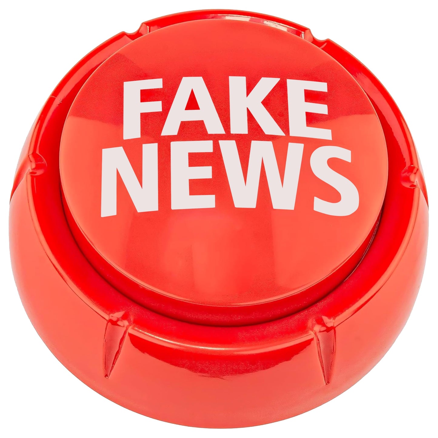 Fairly Odd Novelties Trumped Up Fake News Button – 7 Hilarious Donald Trump Sayings for Parties & Office Fun – Red