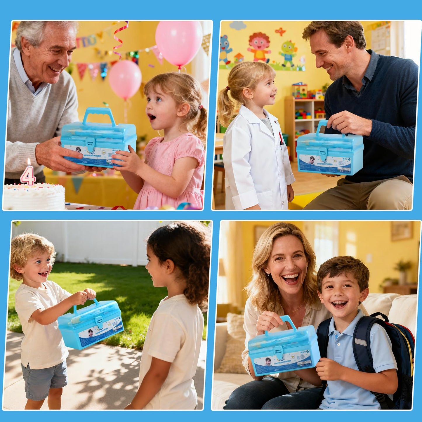 Fajiabao Doctor Kit for Toddlers 3-5 | Imaginative Dress-Up Doctor Play Set for Kids 2-6