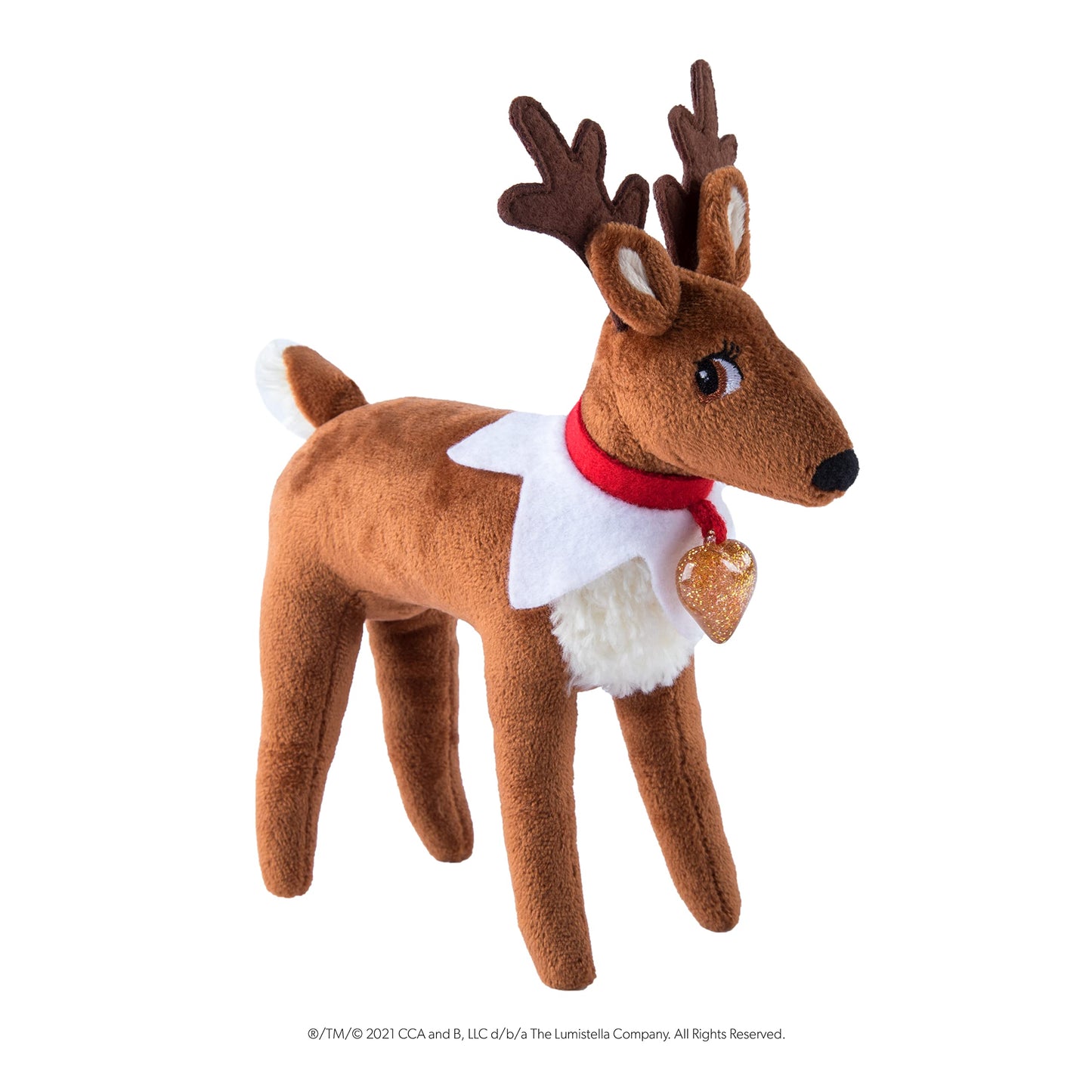 Elf Pets: A Reindeer Tradition — Illustrated Storybook & Reindeer Plush with Golden Heart Charm