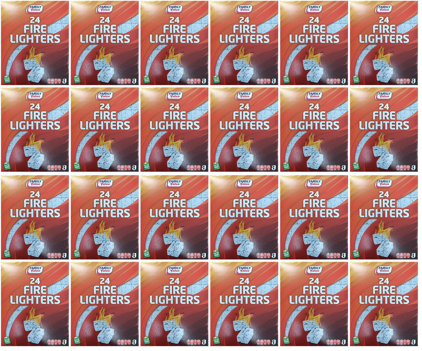 24 x Family Value Firelighter 24Pk