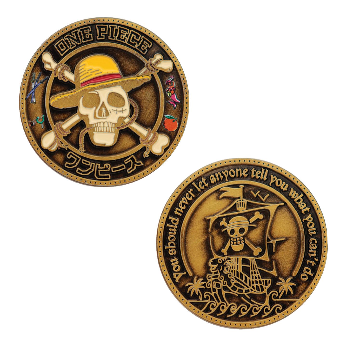 Fanattik One Piece Limited Edition Coin – Going Merry & Jolly Roger (Numbered)