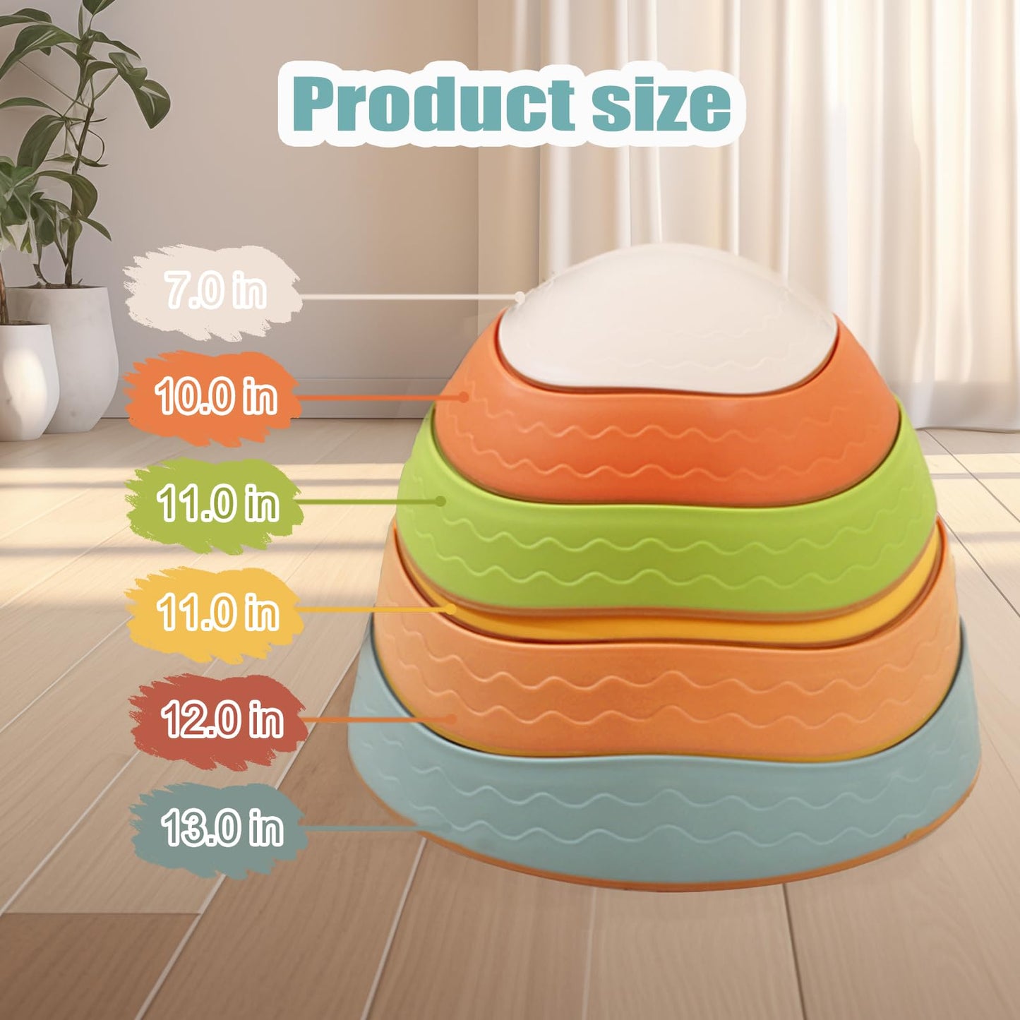 Fanboxk Stepping Stones for Kids | Non-Slip Balance & Coordination Toy (Ages 3–8)