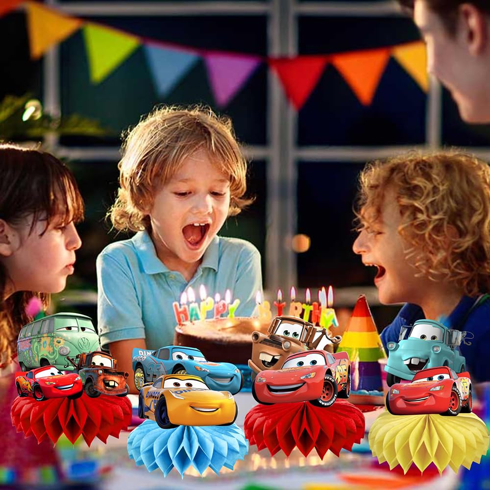 Fancigo Mcqueen Cars Table Centerpieces – 8-Piece Birthday Party Decor Set