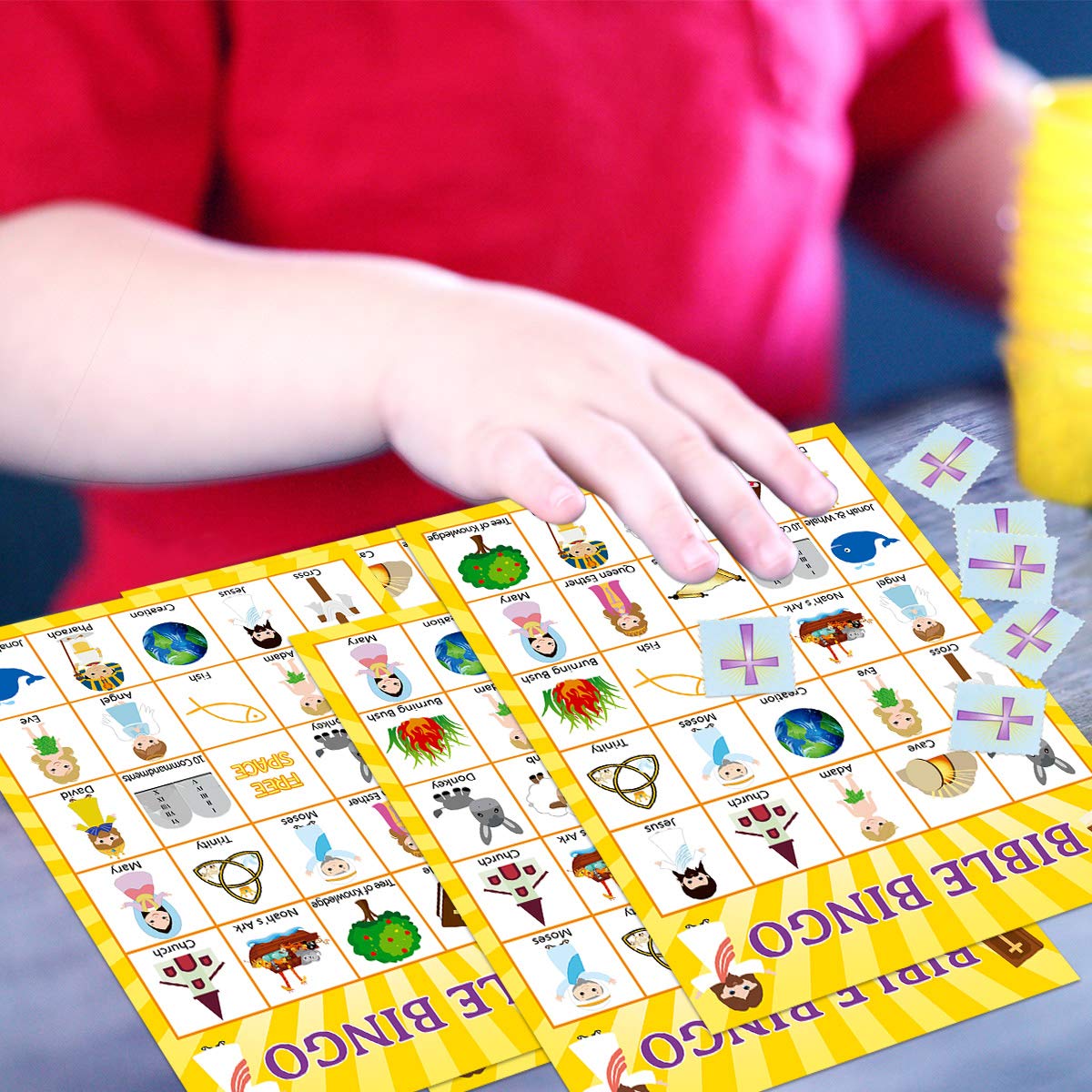 Fancy Land Bible Bingo Game for Vacation Bible School – 24 Players