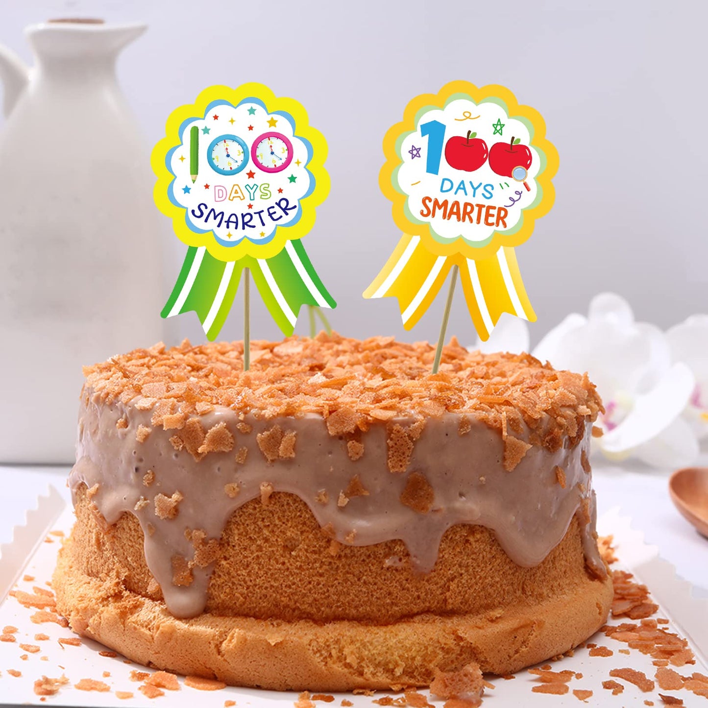 Fancy Land 100th Day of School Stickers – 200pcs, 100 Days Smarter Rewards