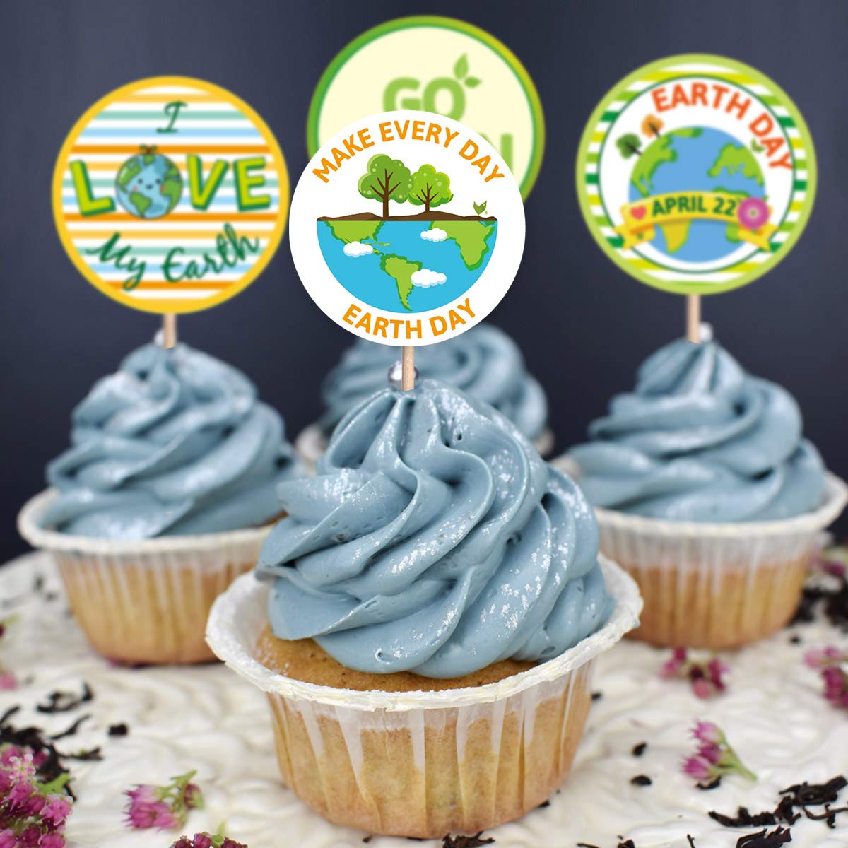 Fancy Land Save The Earth Stickers for Kids – 500-Count Perforated Roll for Classroom Earth Day