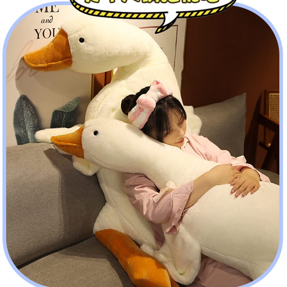 FANGYU Goose Stuffed Animal Pillow Toy — Giant White Goose Plush