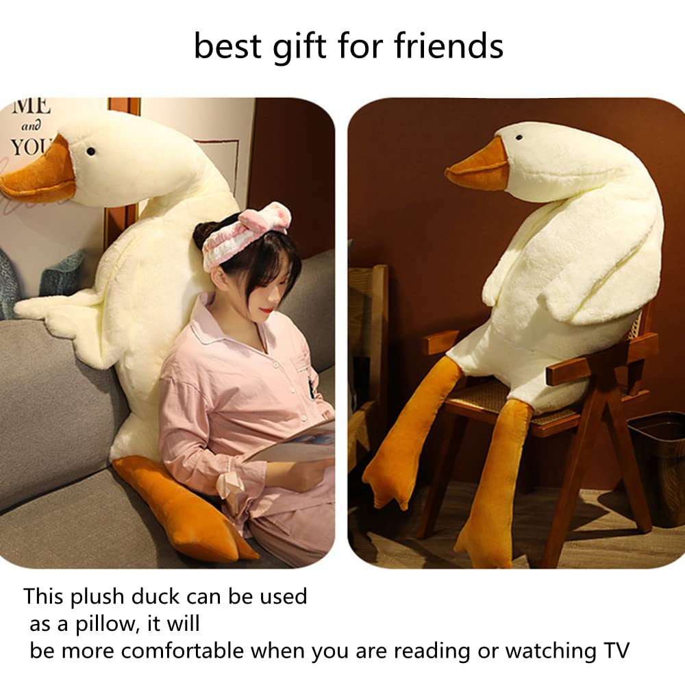FANGYU Goose Stuffed Animal Pillow Toy — Giant White Goose Plush