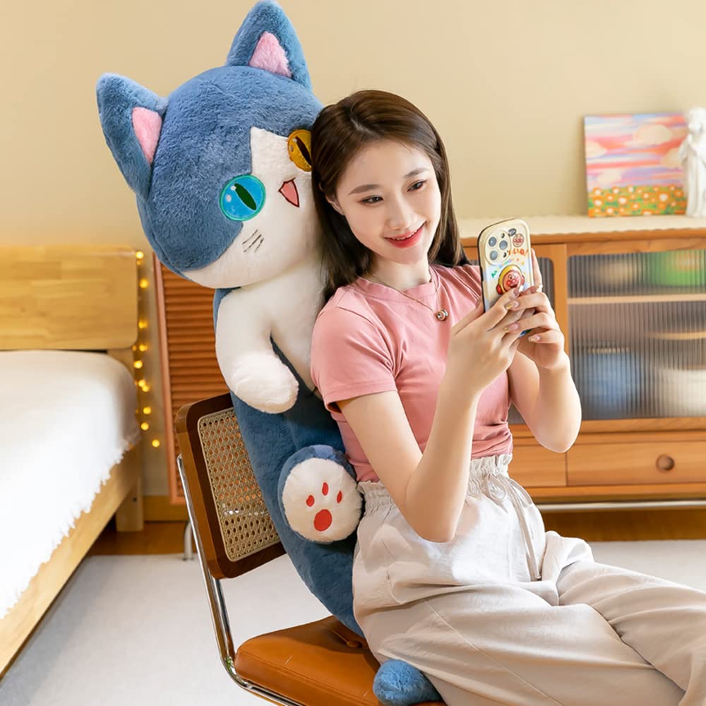 FANGYU Plush Shark Cat Pillow — Soft Stuffed Toy, 50cm/19.6in