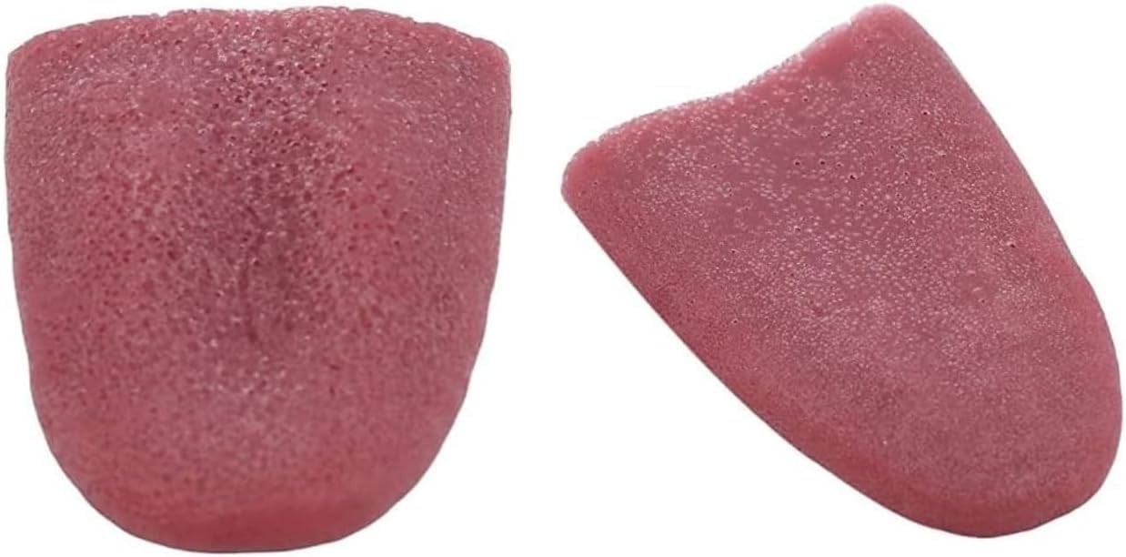 Fansoftiks 2 Pcs Realistic Fake Tongue - Prank Magic Tricks Props for Halloween & Parties