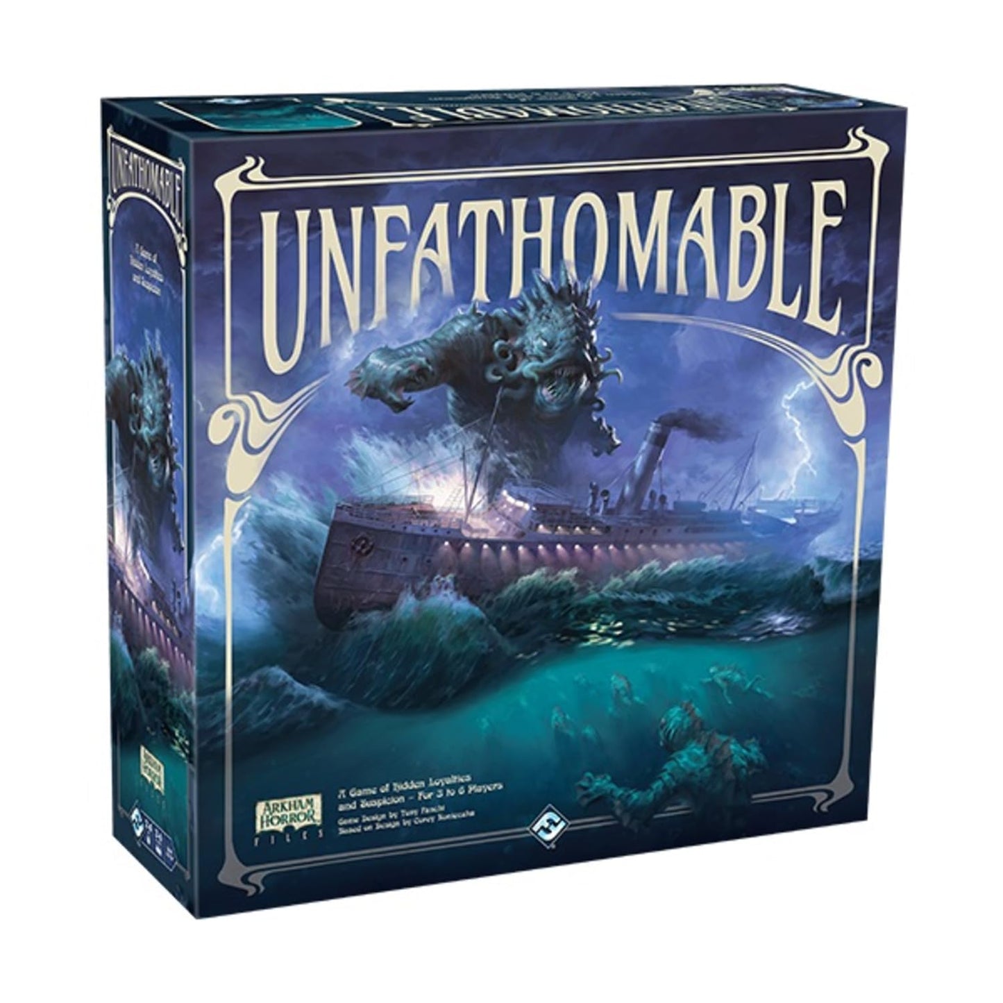 Unfathomable by Fantasy Flight Games – Arkham Horror Files Strategy Game for 3–6 Players
