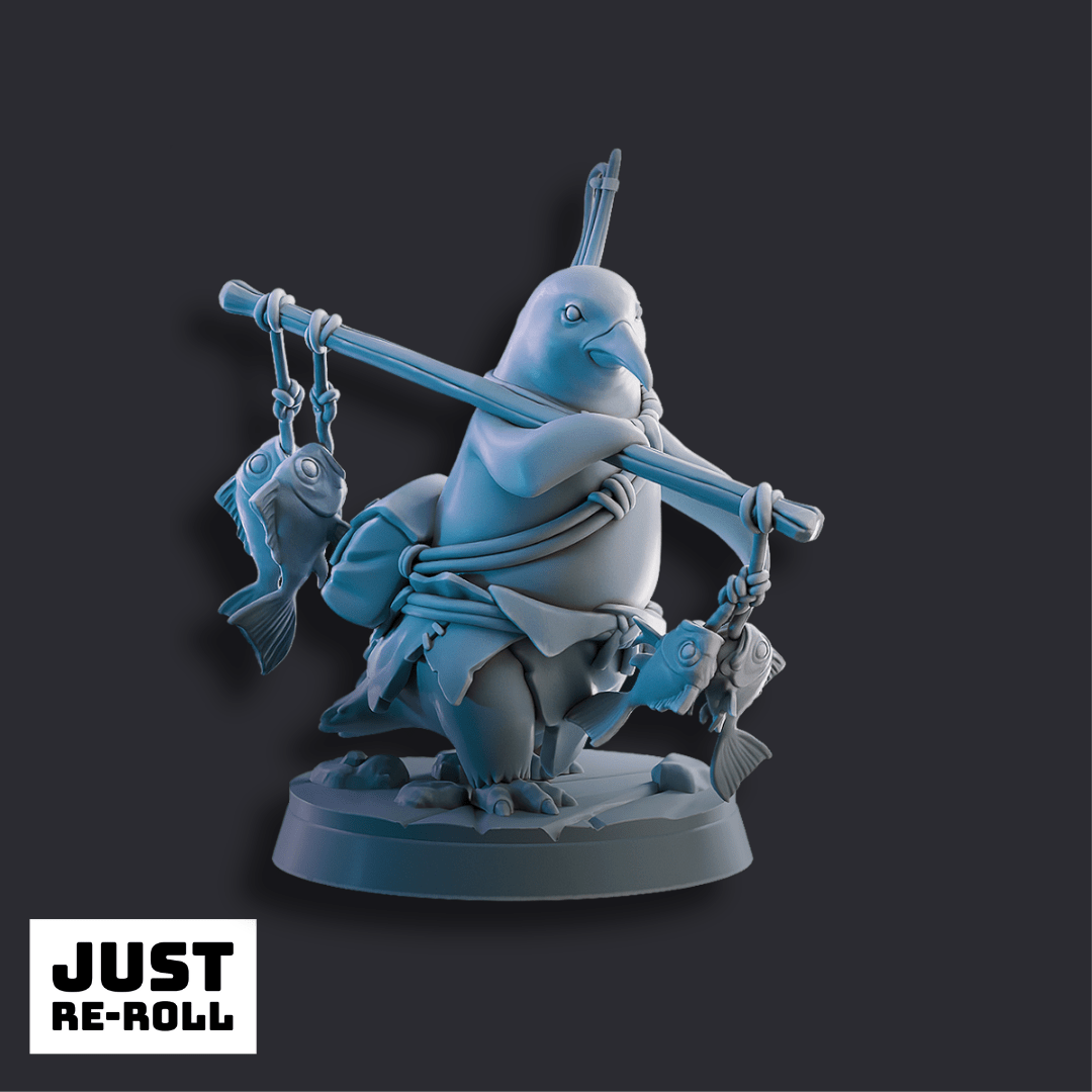 Fantasy Penguins - 3D Printed Fantasy Penguin Miniatures