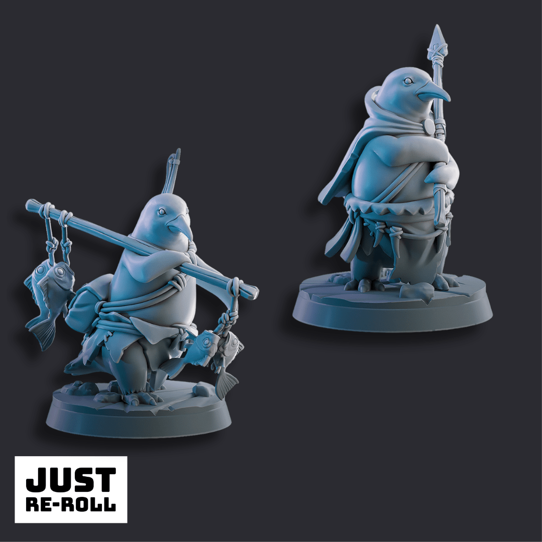 Fantasy Penguins - 3D Printed Fantasy Penguin Miniatures