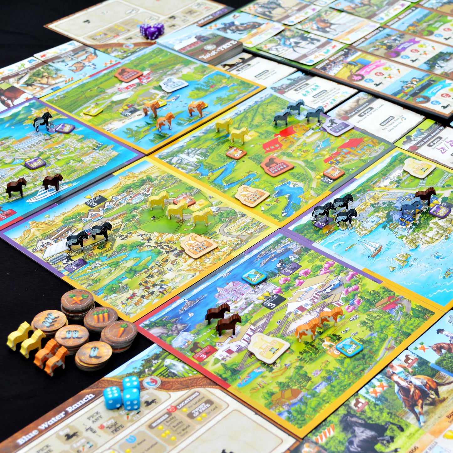Fantasy Ranch Board Game – Family Horse Ranch Strategy & Trail Ride Bonus