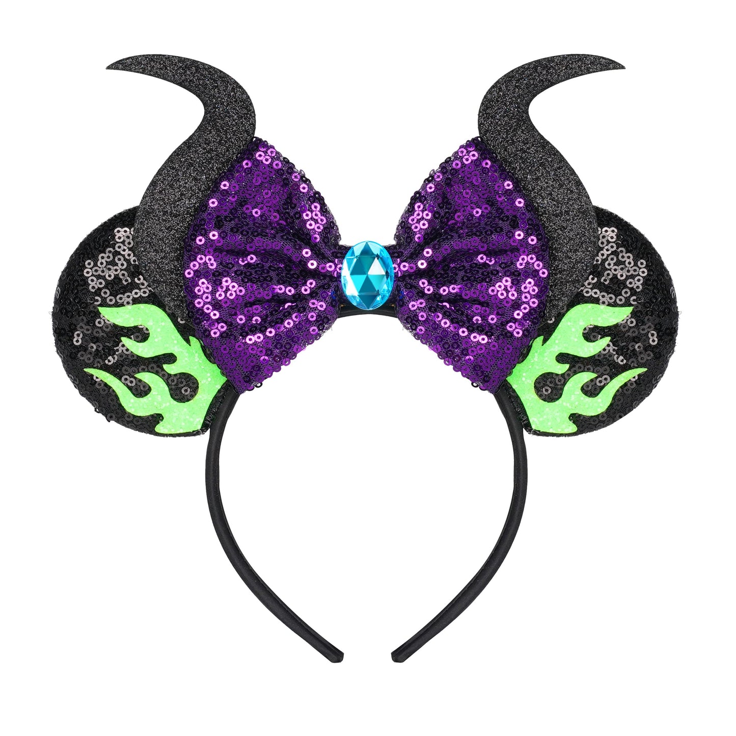 FANYITY Mouse Ears Headband with Sequins (MN) – One Size Fits Most