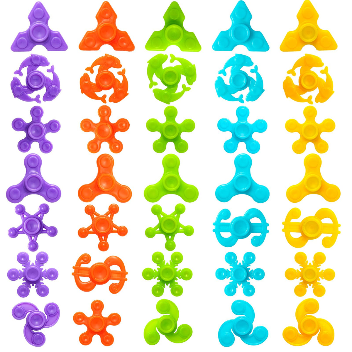 40PCS Fidget Spinners Bulk — Mini Spinner Toys for Kids, Teens & Adults | Party Favors | Faqgyx