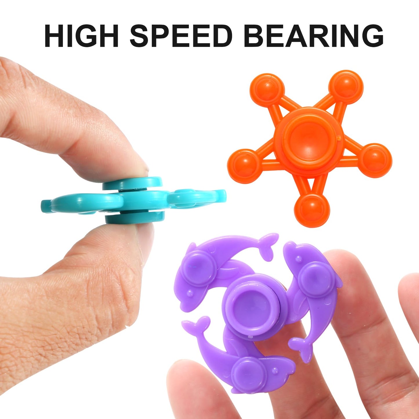 40PCS Fidget Spinners Bulk — Mini Spinner Toys for Kids, Teens & Adults | Party Favors | Faqgyx