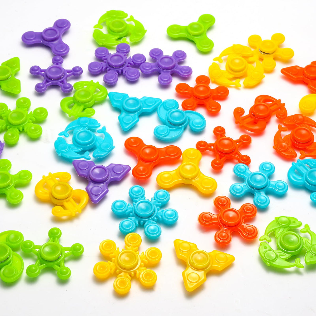 40PCS Fidget Spinners Bulk — Mini Spinner Toys for Kids, Teens & Adults | Party Favors | Faqgyx