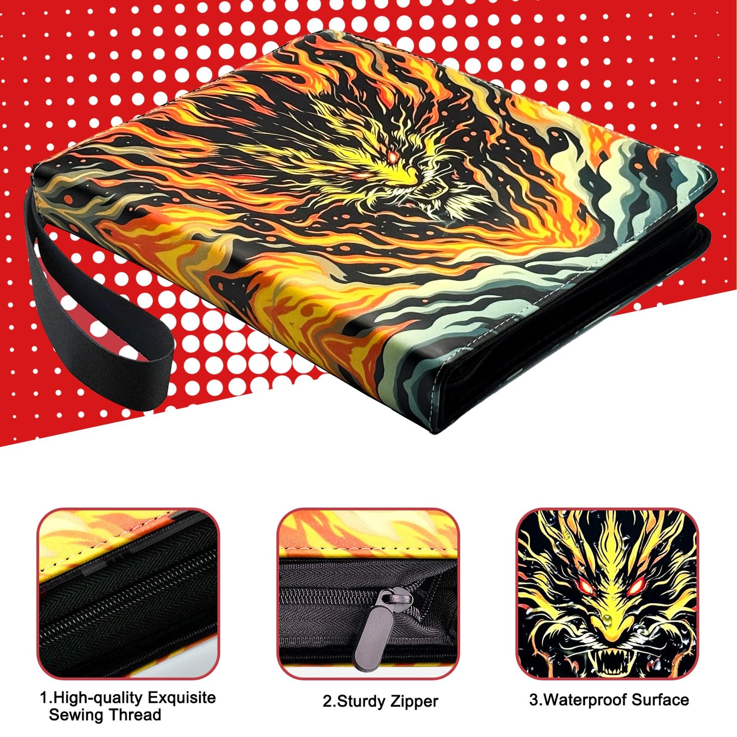 FARICHE Trading Card Binder – 900 Cards, 9-Pocket Album, Waterproof & Portable