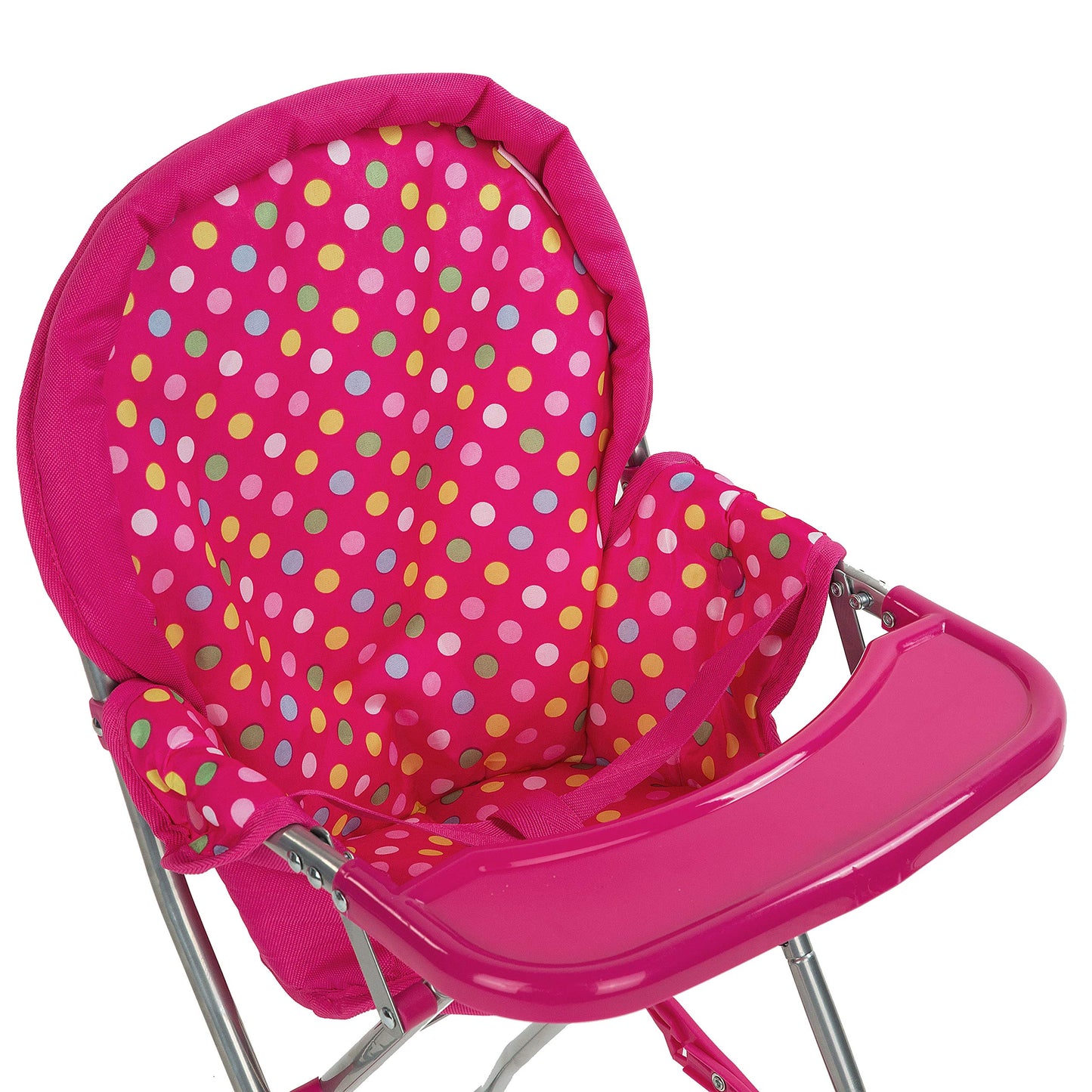 Fash N Kolor Baby Doll High Chair, Pink – Fits 18-Inch Dolls