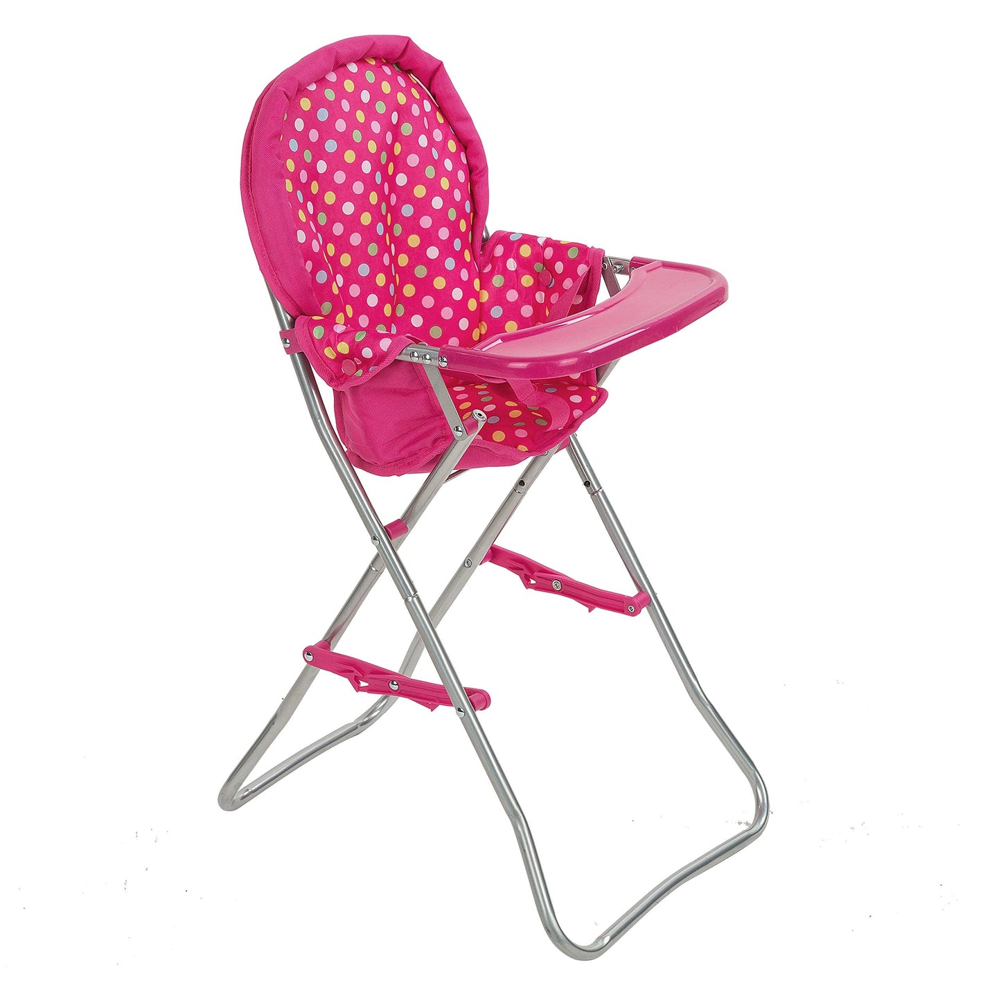 Fash N Kolor Baby Doll High Chair, Pink – Fits 18-Inch Dolls