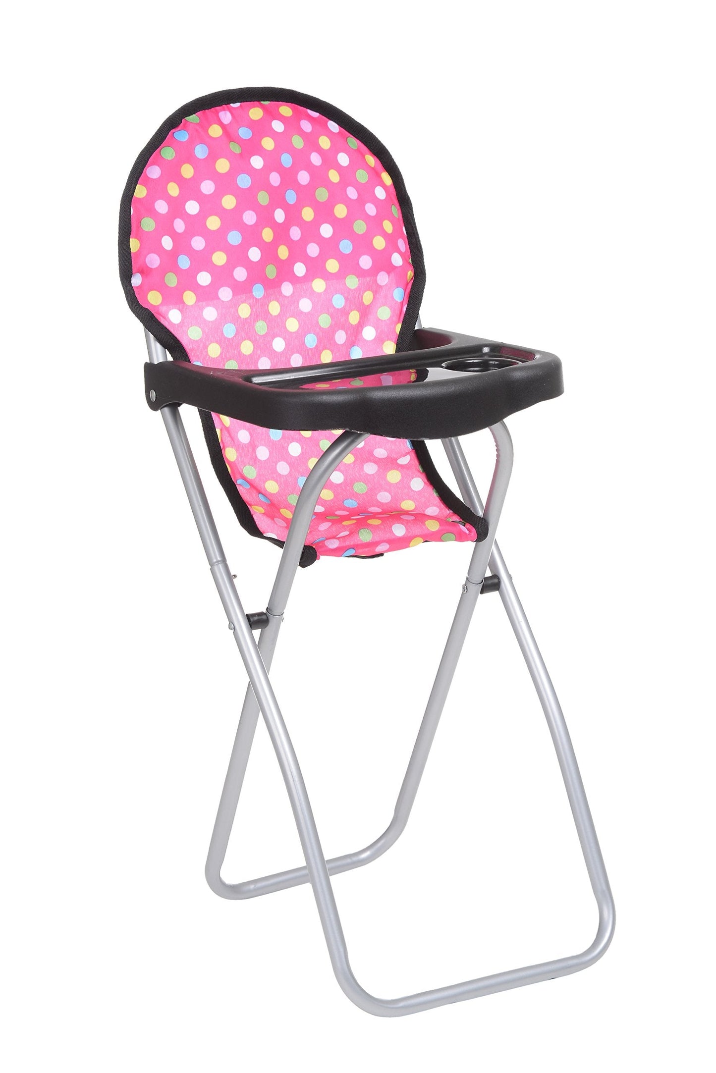 Fash N Kolor 3 Piece Baby Doll Play Set – 3-in-1 Pack N Play, Stroller & High Chair for 18-Inch Dolls