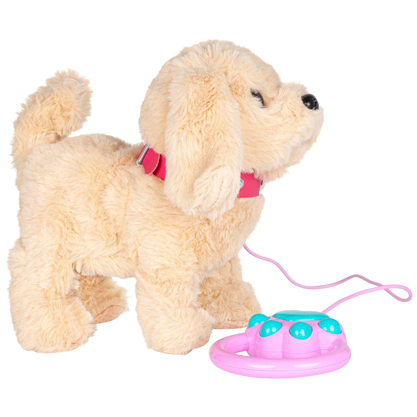 Fash N Kolor Electronic Plush Puppy - Interactive Walking & Barking Toy with Remote Leash