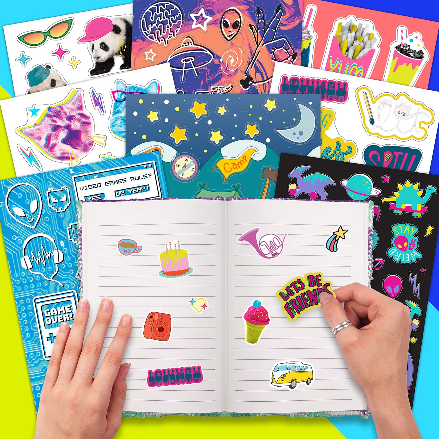 1000+ MEGA Cool Stickers | Fashion Angels – Sunglasses, Dinosaurs & More