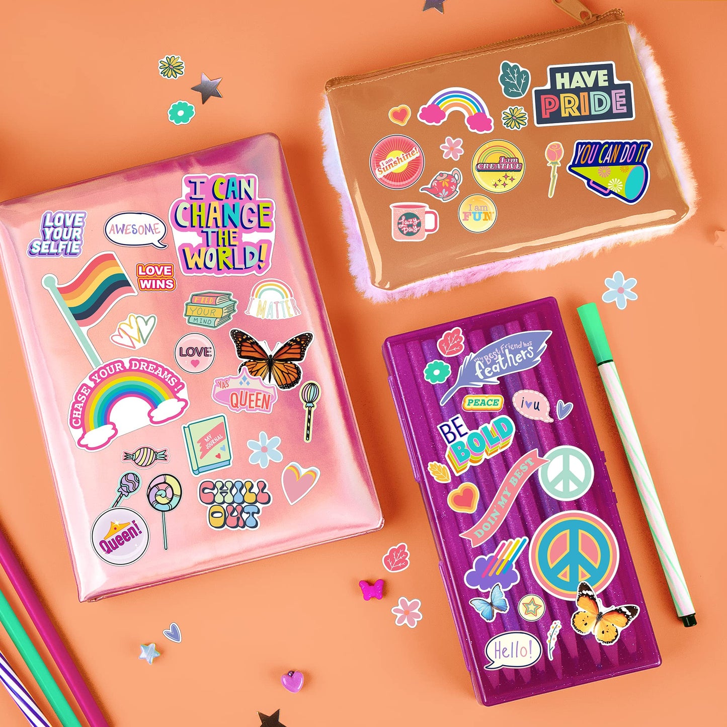 Fashion Angels 1,000+ Totally Kind Sticker Book — Positive Affirmations & Craft Stickers