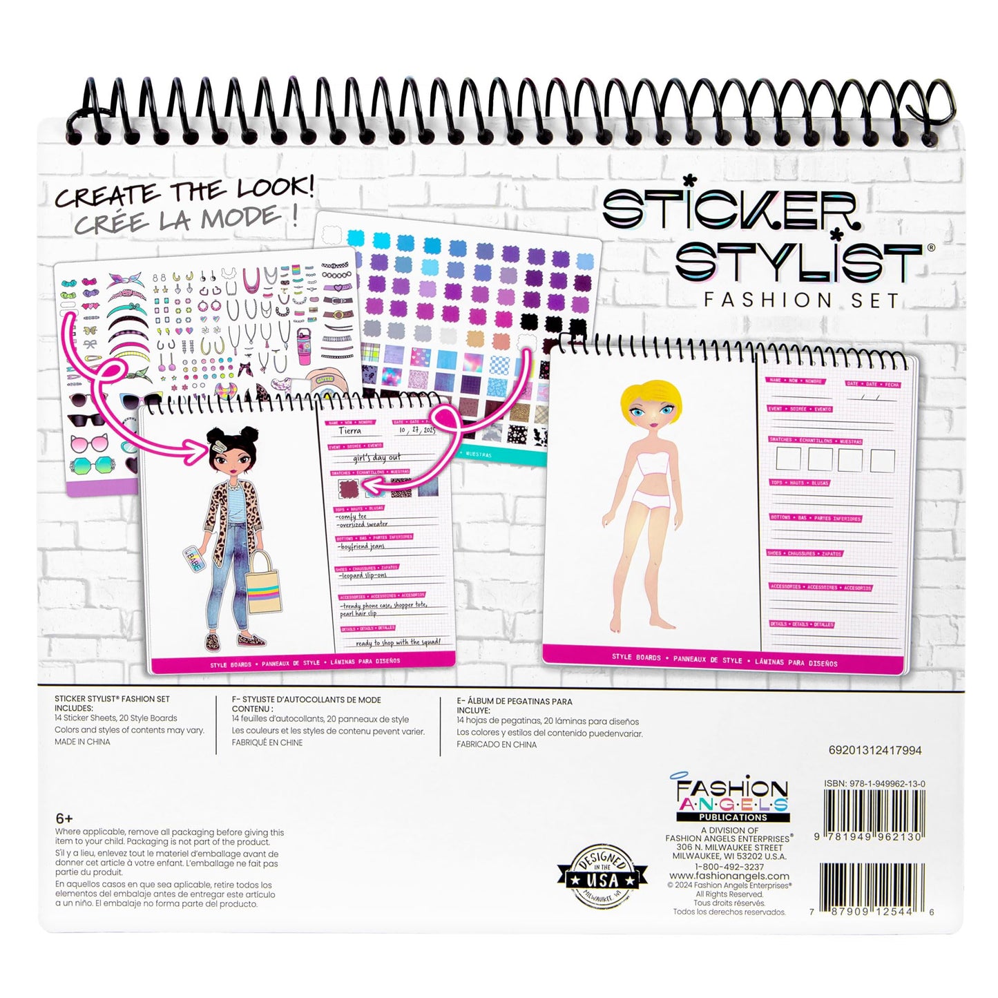 Fashion Angels Designer Kit for Girls – Sticker Book (Ages 6-10) | 700+ Stickers
