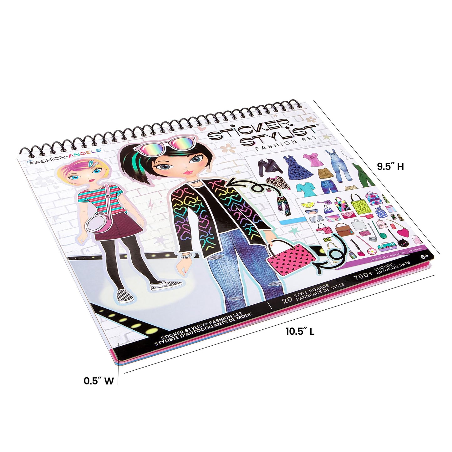 Fashion Angels Designer Kit for Girls – Sticker Book (Ages 6-10) | 700+ Stickers