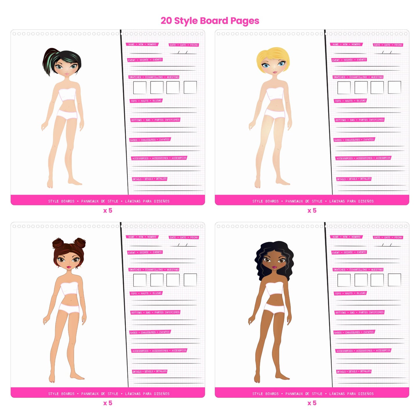 Fashion Angels Designer Kit for Girls – Sticker Book (Ages 6-10) | 700+ Stickers