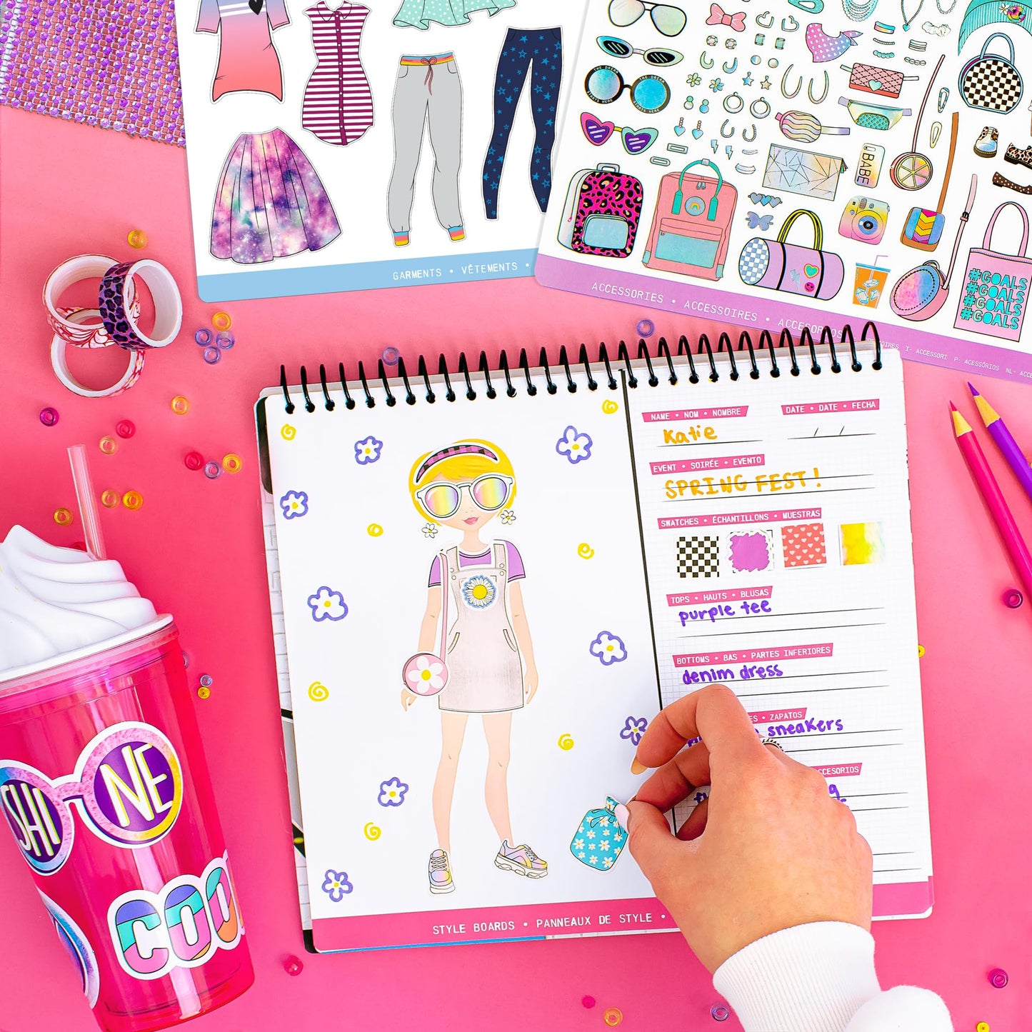Fashion Angels Designer Kit for Girls – Sticker Book (Ages 6-10) | 700+ Stickers