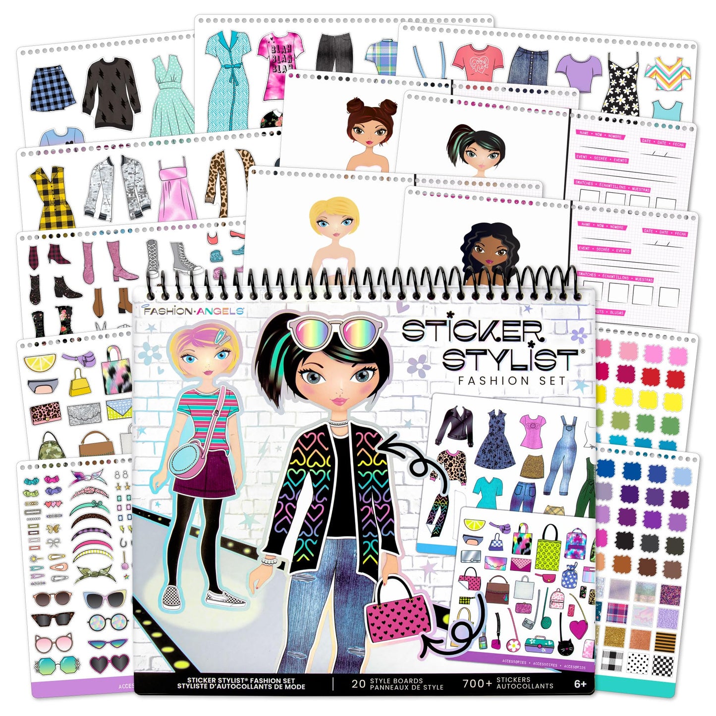 Fashion Angels Designer Kit for Girls – Sticker Book (Ages 6-10) | 700+ Stickers