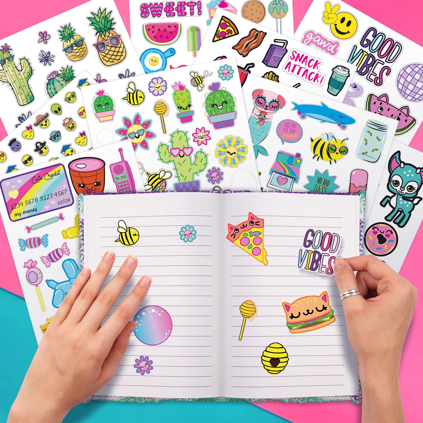 Fashion Angels 1000+ Ridiculously Cute Stickers for Kids | 40-Page Sticker Book