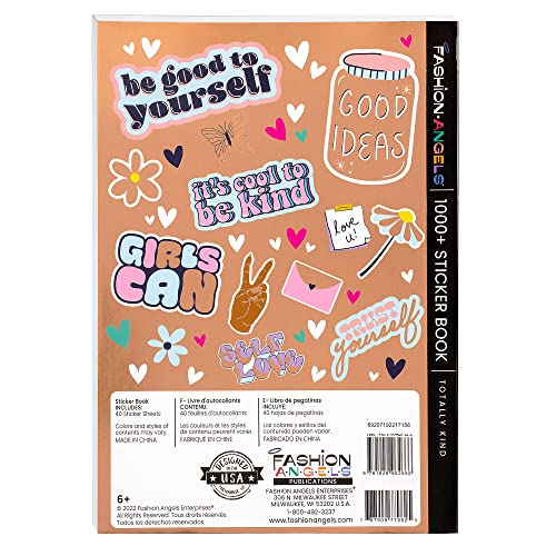 Fashion Angels 1,000+ Totally Kind Sticker Book — Positive Affirmations & Craft Stickers