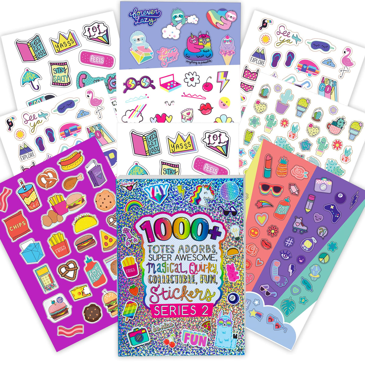 Fashion Angels Totes Adorbs Sticker Book – 1,000+ Stickers, 40 Sheets