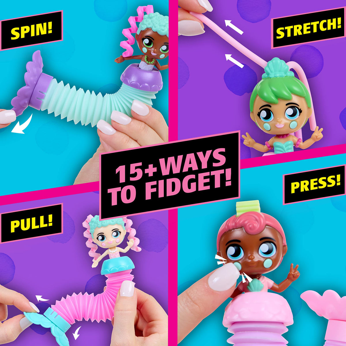 Fashion Fidgets Mermaids Fantasy Series – Fidget Dolls for Girls by Mrs. Bench