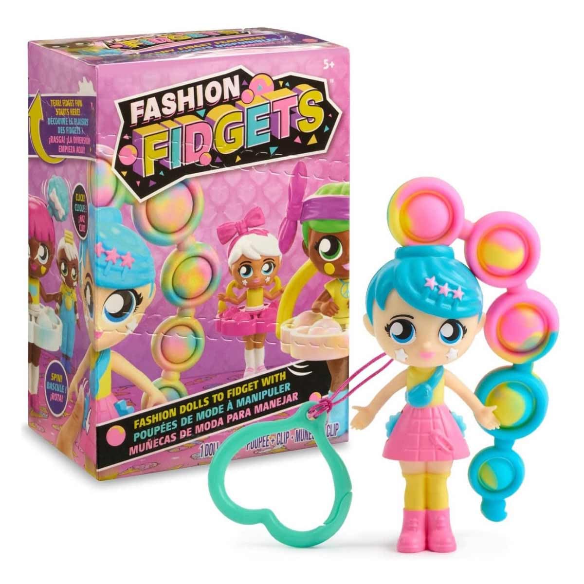 Fashion Fidgets Sensory Toy Dolls – Push Pop Fidget Toy with Mystery Doll