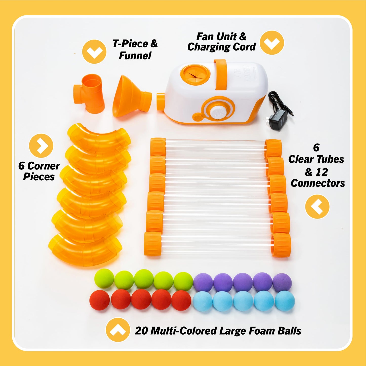 Fat Brain Toys The Original Air Toobz – Air-Powered STEM Toy for 3+
